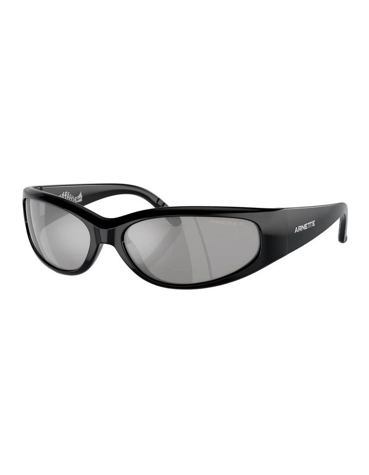 Catfish Injected Polarised Sunglasses in Black image 1