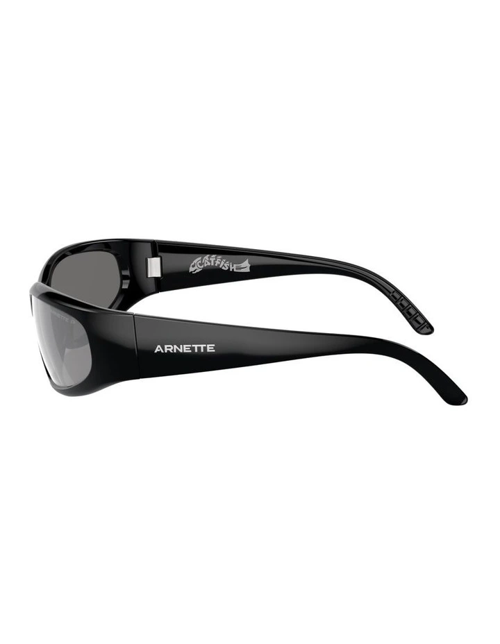 Catfish Injected Polarised Sunglasses in Black image 3