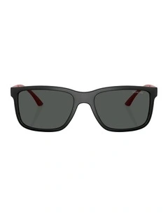 Headlight Injected Sunglasses in Black