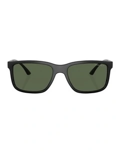 Headlight Injected Polarised Sunglasses in Black