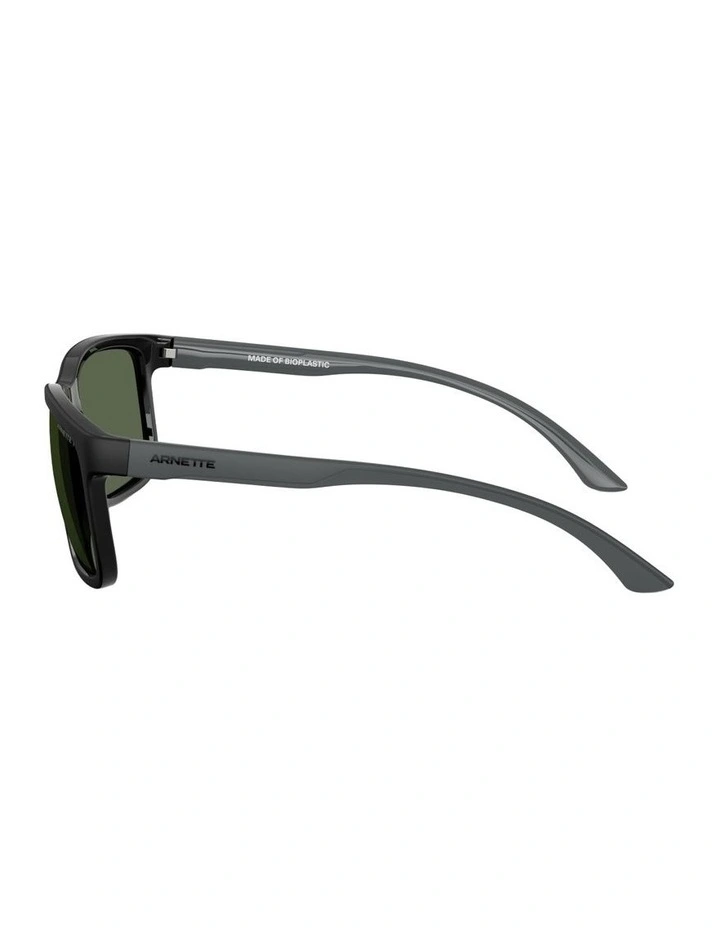 Headlight Injected Polarised Sunglasses in Black image 2