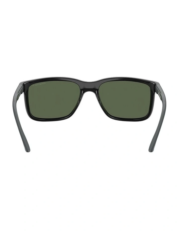 Headlight Injected Polarised Sunglasses in Black image 3
