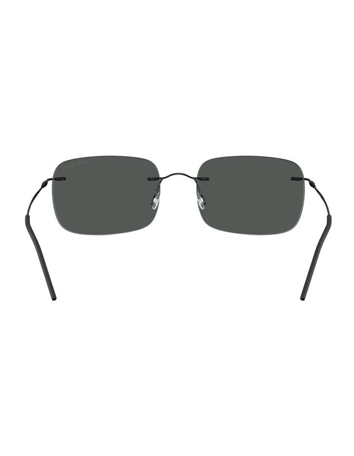 Metal Sunglasses in Black image 3