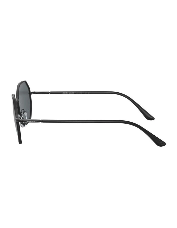 Metal Sunglasses in Black image 3