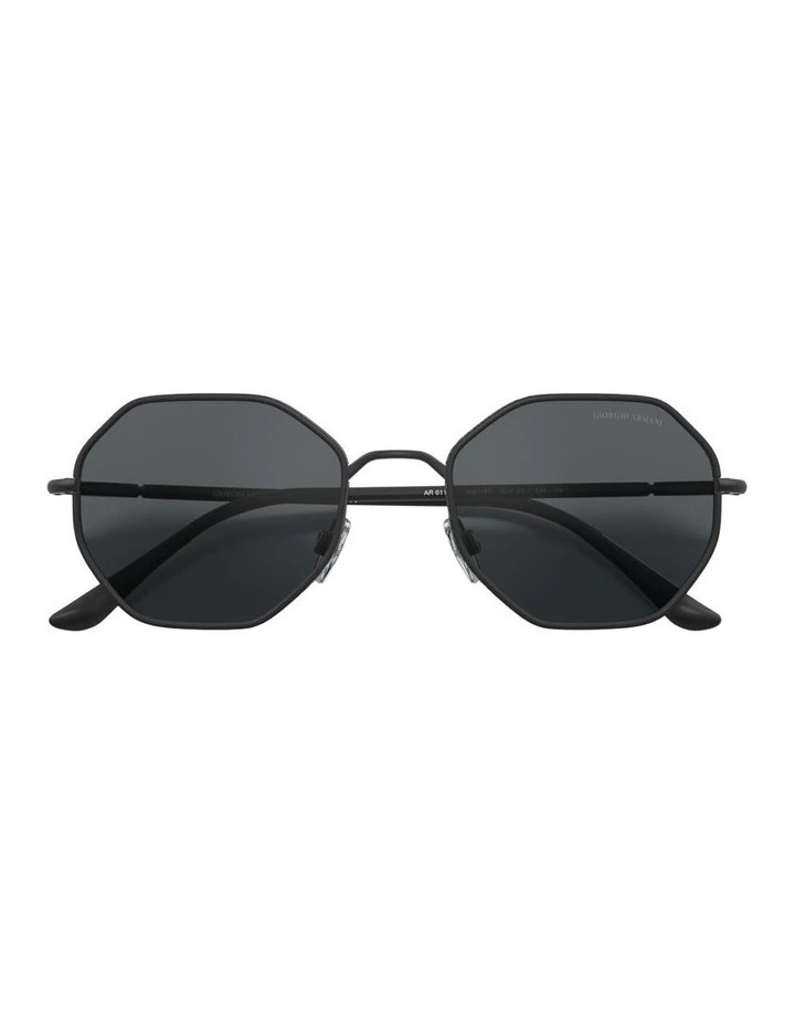 Metal Sunglasses in Black image 4