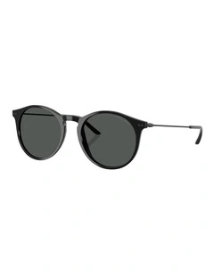 AR8121 Acetate Sunglasses in Black