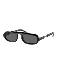 AR8203 Acetate Sunglasses in Black