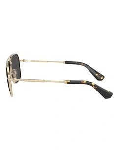 Burberry  Metal Sunglasses in Gold