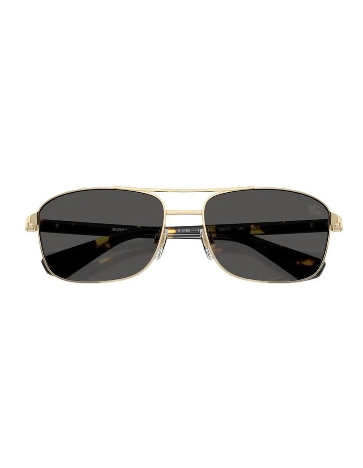 Metal Sunglasses in Gold image 4