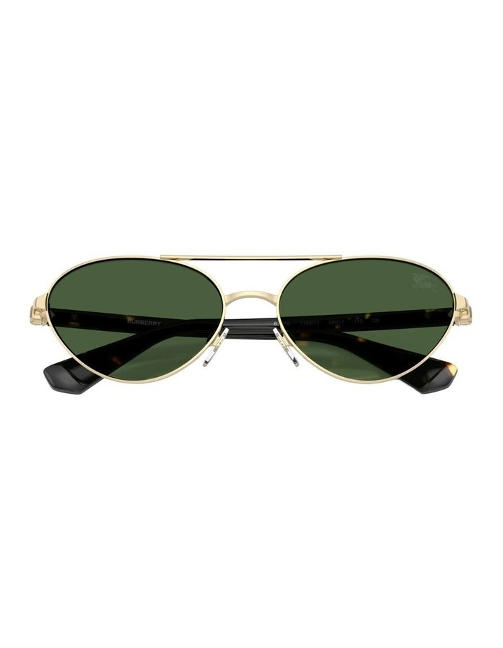 Metal Sunglasses in Gold image 4