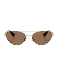 Metal Sunglasses in Gold