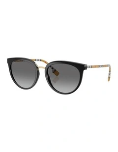 Sophia Nylon Sunglasses in Black