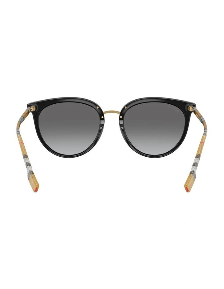 Sophia Nylon Sunglasses in Black image 4