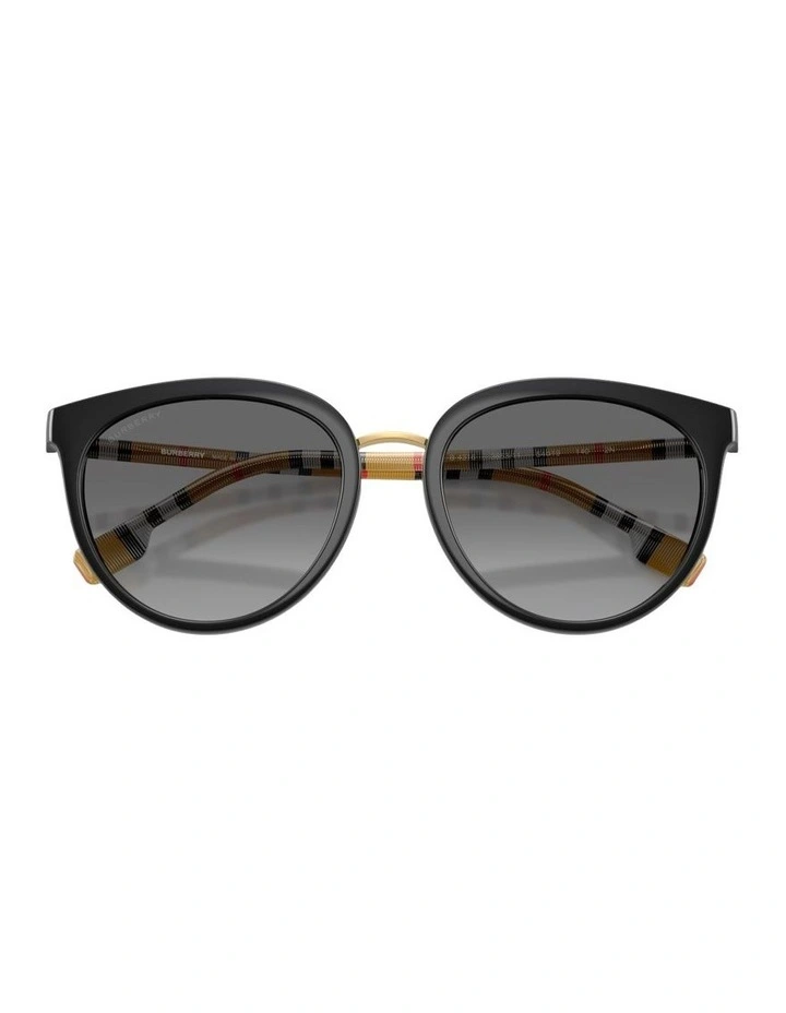 Sophia Nylon Sunglasses in Black image 5