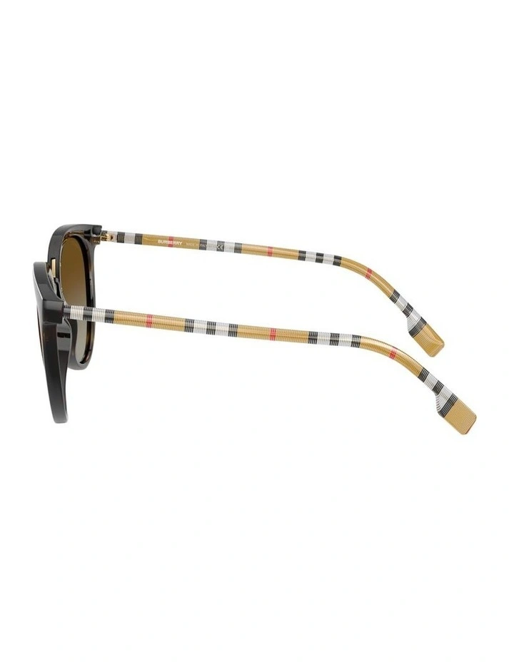 Willow Nylon Polarised Sunglasses in Brown image 3