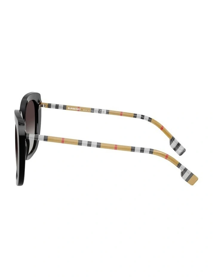 Caroll Acetate Sunglasses in Black image 2