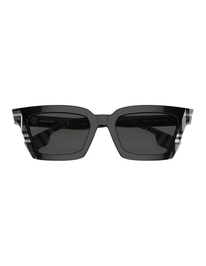 Briar Acetate Sunglasses in Black image 3