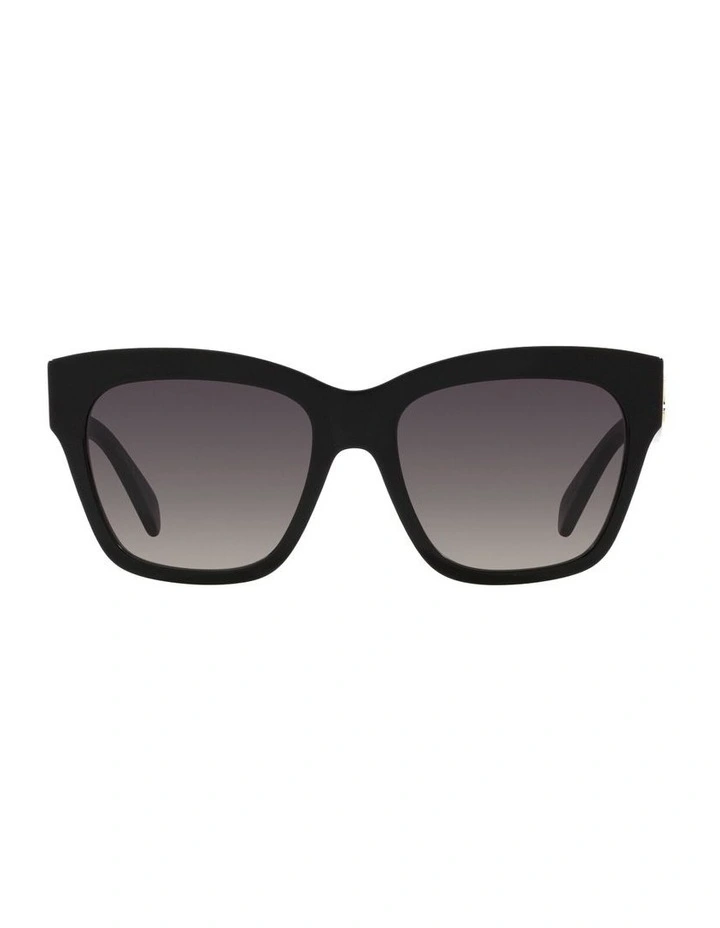 Triomphe Acetate Sunglasses in Black image 2