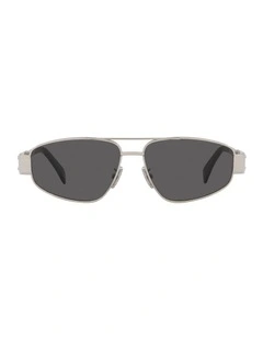 Metal Triomphe Metal Sunglasses in Grey CL40281U