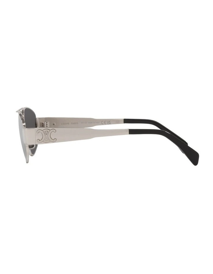Metal Triomphe Metal Sunglasses in Grey CL40281U image 3
