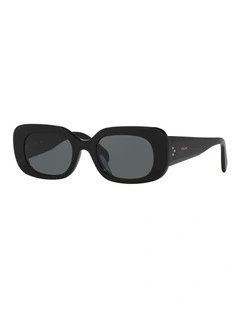 Bold 3 Dots Acetate Sunglasses in Black CL40287U