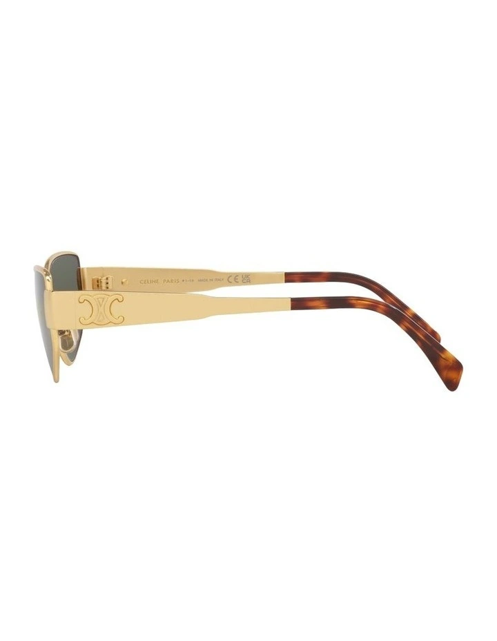 Metal Sunglasses in Gold CL40293U image 3