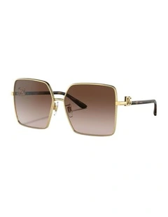 Metal Sunglasses in Gold