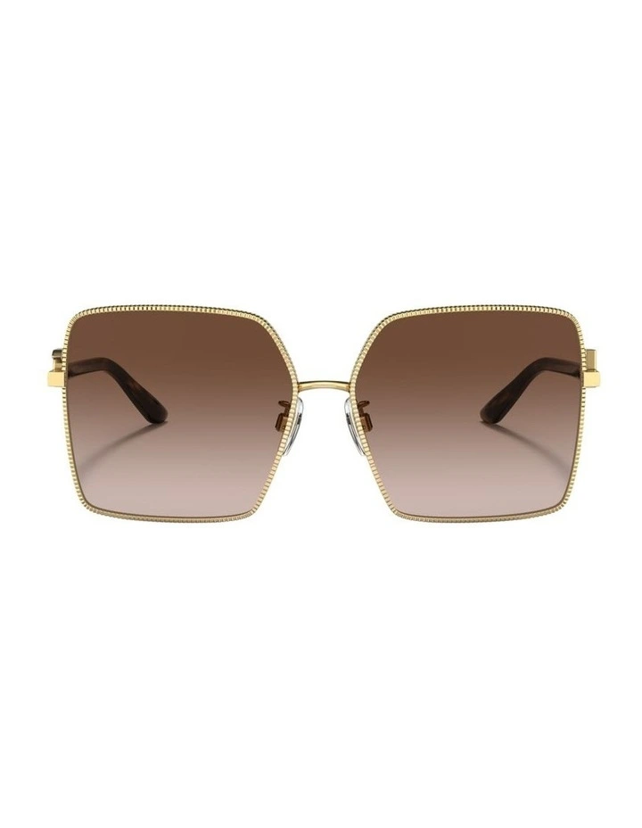 Metal Sunglasses in Gold image 2