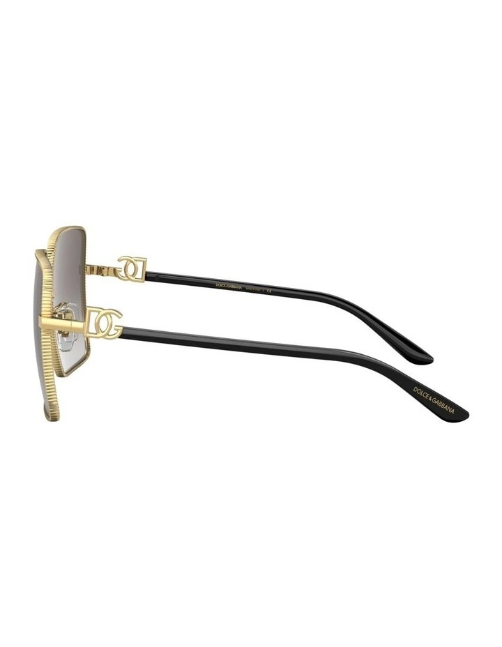 Metal Sunglasses in Gold image 2