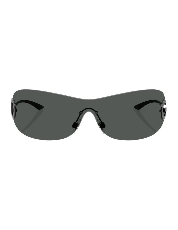 Metal Sunglasses in Black image 1