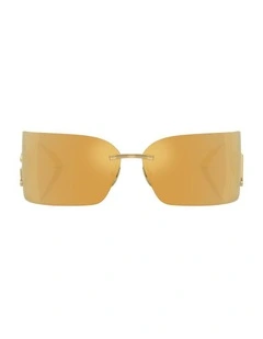 Metal Sunglasses in Gold