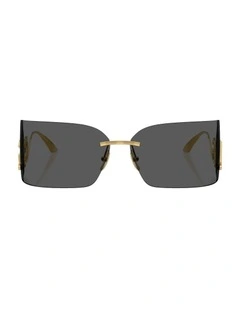 Metal Sunglasses in Gold