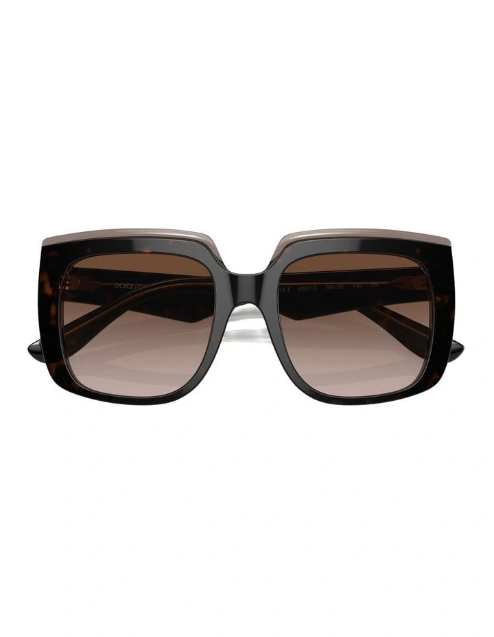 Acetate Sunglasses in Tortoise DG4414F image 4