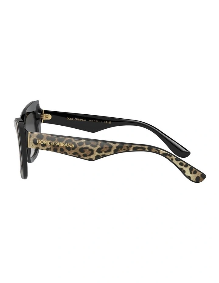 Acetate Sunglasses in Black DG4417 image 2