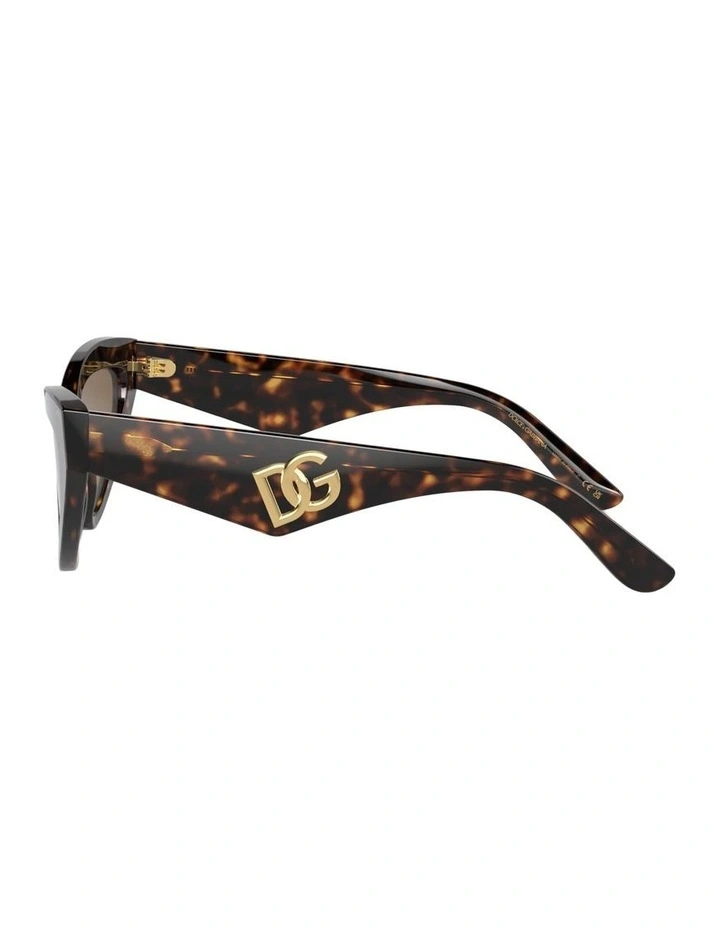 Acetate Sunglasses in Tortoise DG4439 image 3