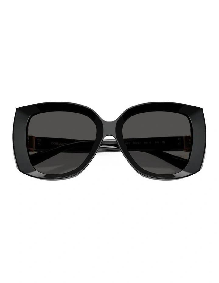 Acetate Sunglasses in Black image 4