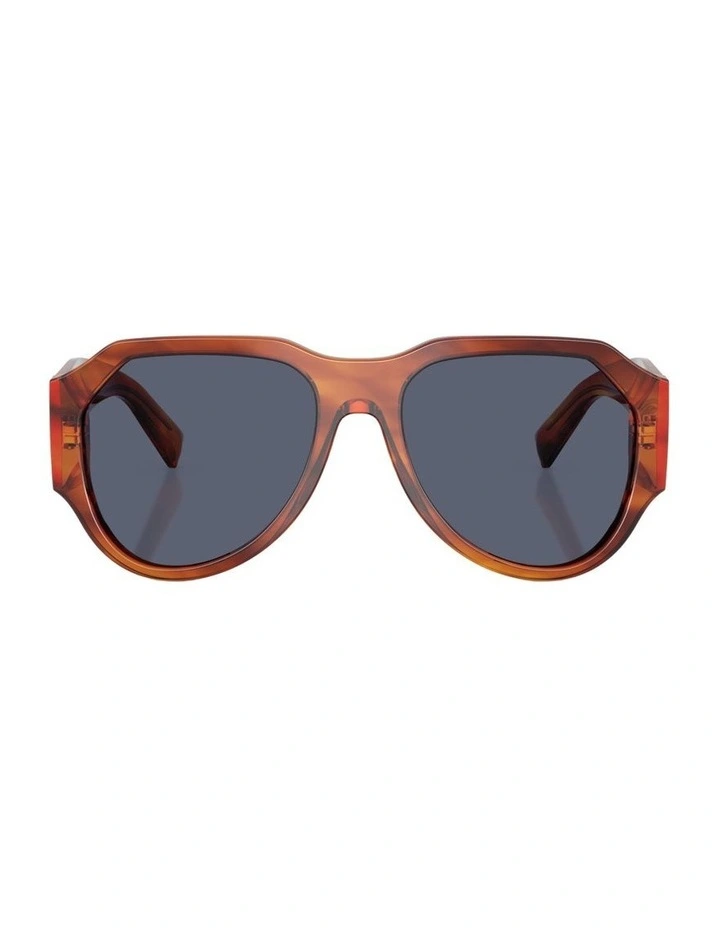 Acetate Polarised Sunglasses in Brown image 1