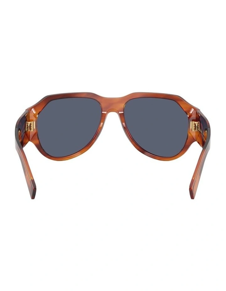Acetate Polarised Sunglasses in Brown image 3