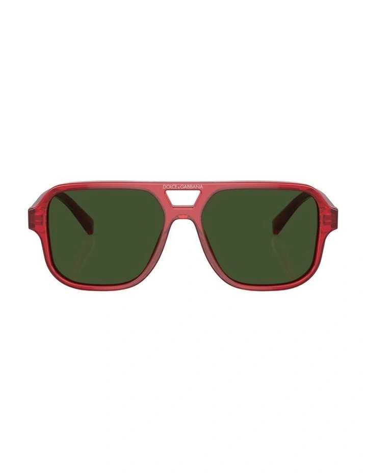 Acetate DX4003 Sunglasses in Red image 1