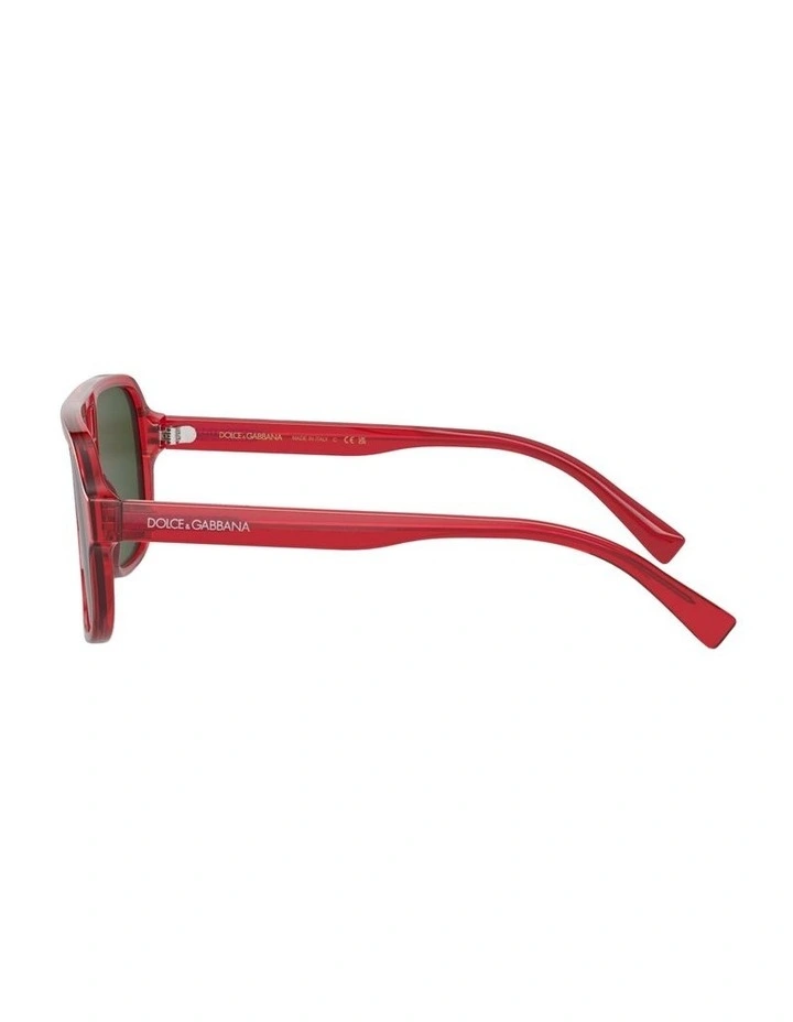 Acetate DX4003 Sunglasses in Red image 2
