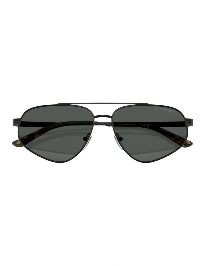 Metal Sunglasses in Black image 4