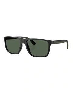 Injected Sunglasses in Black