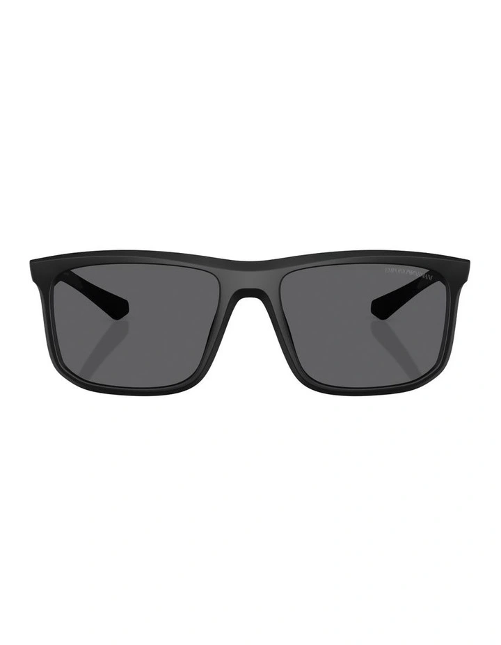 Injected Polarised Sunglasses in Black image 1