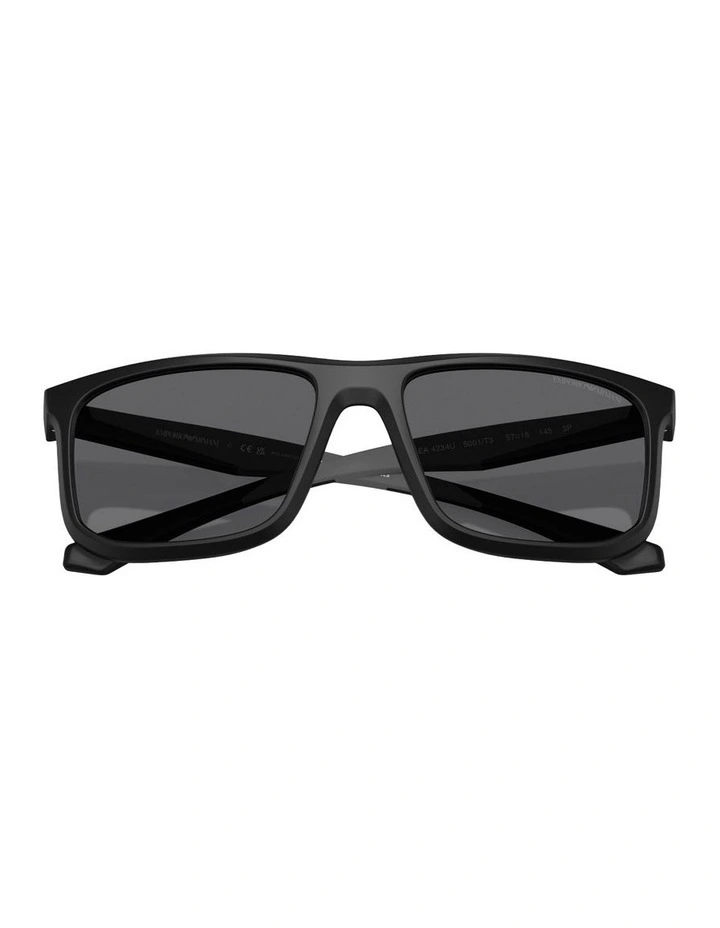 Injected Polarised Sunglasses in Black image 3