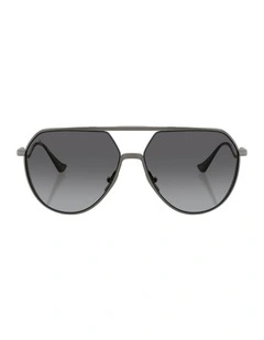 Titanium Polarised Sunglasses in Grey