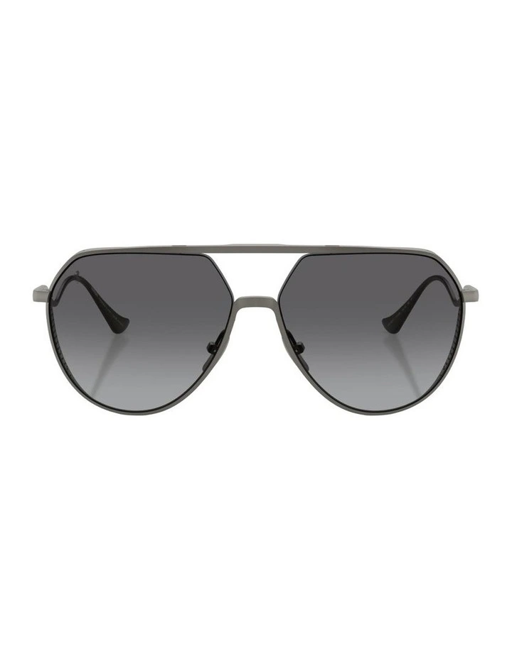 Titanium Polarised Sunglasses in Grey image 1