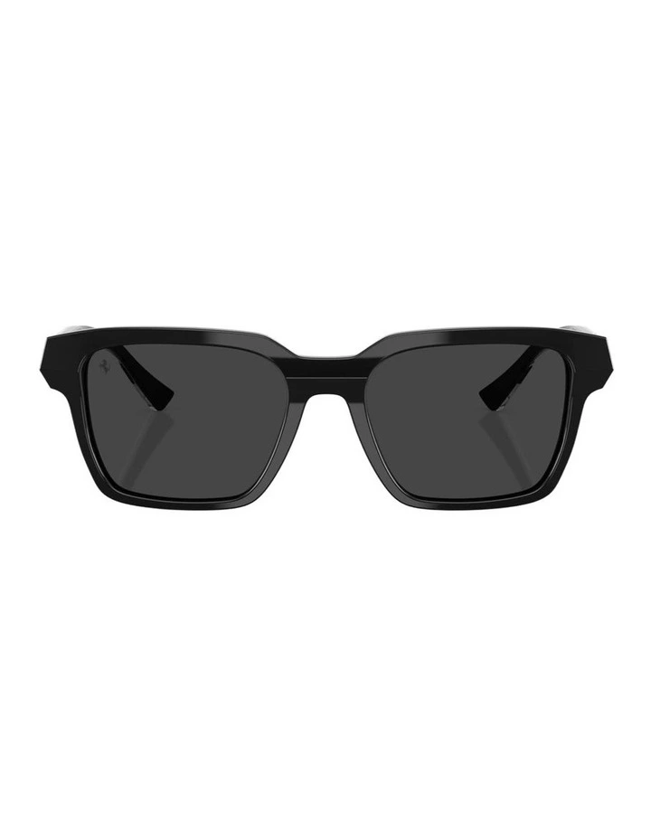 Acetate Polarised Sunglasses in Black image 1