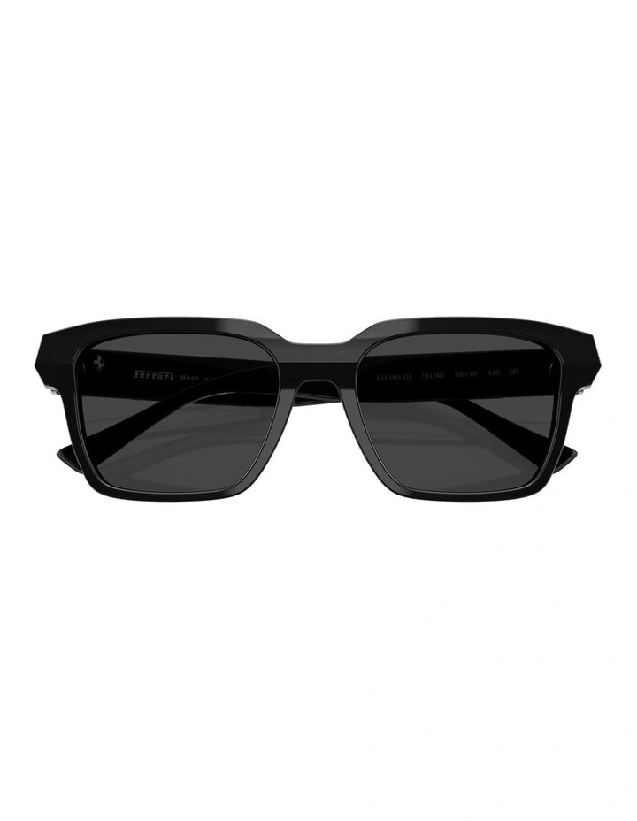 Acetate Polarised Sunglasses in Black image 4