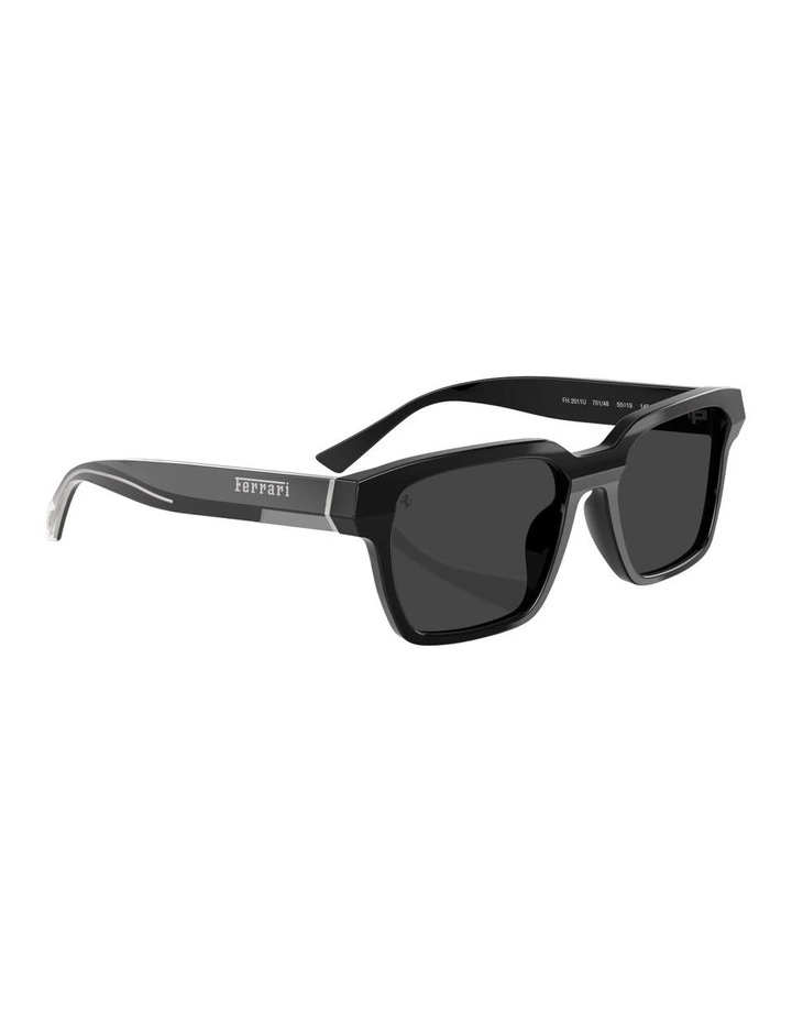 Acetate Polarised Sunglasses in Black image 5