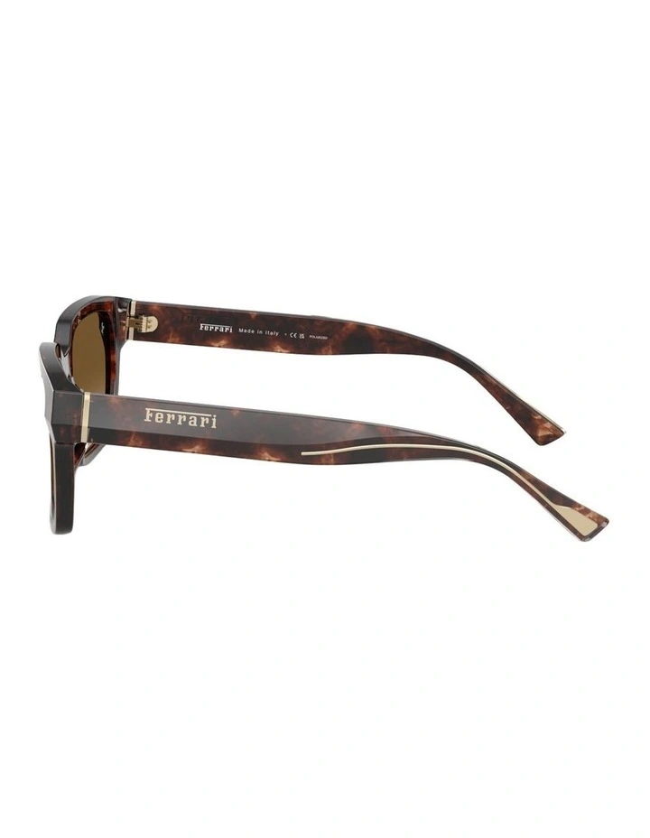 Acetate Polarised Sunglasses in Brown image 3
